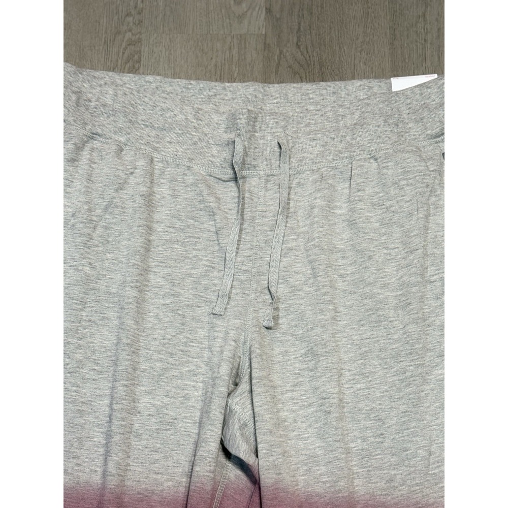 Livi Active Lane Bryant Knit Jogger Pants Women Size 18/20 Pink Gray Comfort NWT - Picture 2 of 12